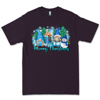 Plum merry christmas snowman gnomes Premium Tee - Zillion Design Studio