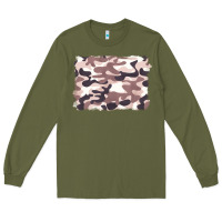 Army Green milky camouflage Long Sleeve Tee - BarkalooDesign