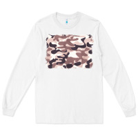 White milky camouflage Long Sleeve Tee - BarkalooDesign