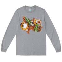 Heather Grey horseshoe cowhide cactus patch Long Sleeve Tee - AdoDesignShop
