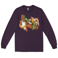 Plum horseshoe cowhide cactus patch Long Sleeve Tee - AdoDesignShop