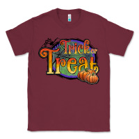 Burgundy trick or treat white Classic Tee - JahusDesignShop