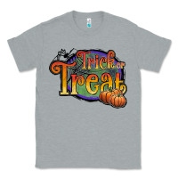 Heather Grey trick or treat white Classic Tee - JahusDesignShop