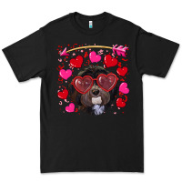 Black Valentine's day havanese dog Premium Tee - RanaPortraitStore