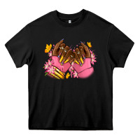 Black Pink afro nails Heavy Core Tee - RanaPortraitStore