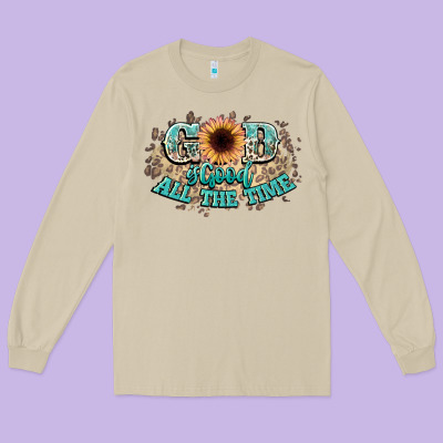 God Is Good All The Time Long Sleeve Tee Designed By Nancycooperartshop