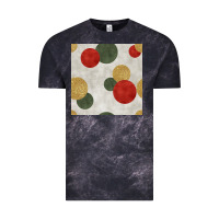 Cloud Black christmas points seamless pattern Vintage Tee - BundleAndBundleShop