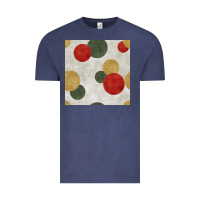 Vintage Denim christmas points seamless pattern Vintage Tee - BundleAndBundleShop