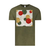 Vintage Olive christmas points seamless pattern Vintage Tee - BundleAndBundleShop