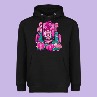 Breast Cancer Gnomies Truck Heavyweight Hoodie Designed By Bundleandbundleshop