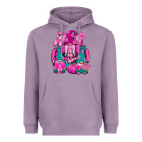 Lavender Breast Cancer Gnomies Truck Heavyweight Hoodie - BundleAndBundleShop