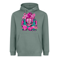 Sage Breast Cancer Gnomies Truck Heavyweight Hoodie - BundleAndBundleShop