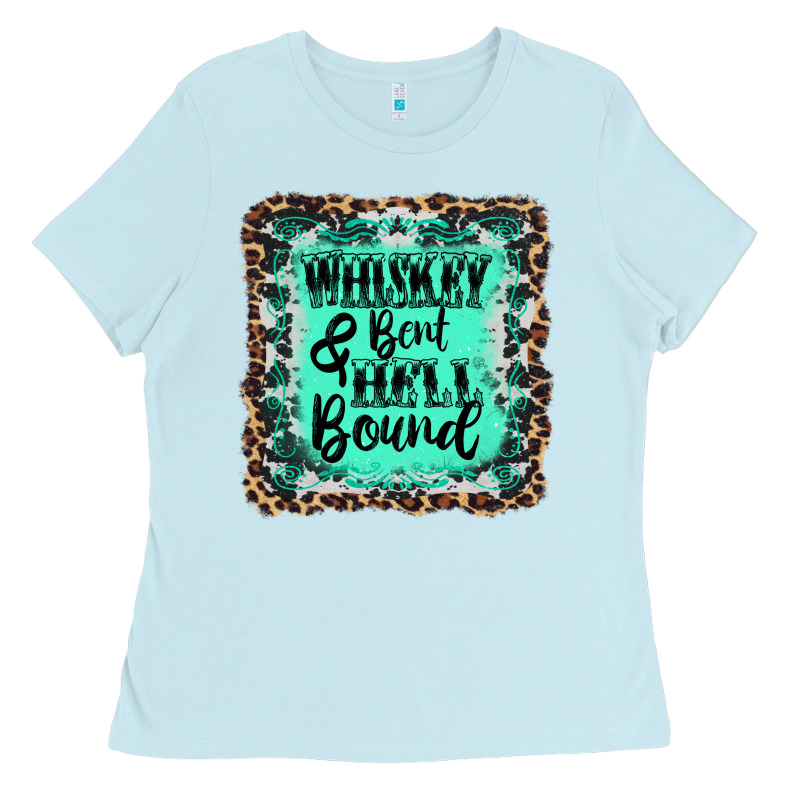 Whiskey Bent Hell Bound Ladies Tee by AdoDesignShop | Teevron