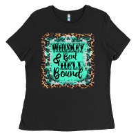 Black whiskey bent hell bound Ladies Tee - AdoDesignShop