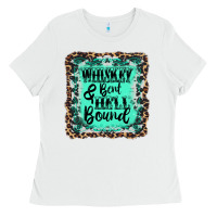 White whiskey bent hell bound Ladies Tee - AdoDesignShop