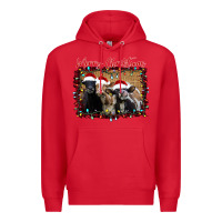 Red Merry Christmas Cows Premium Hoodie - Bettercallsaul