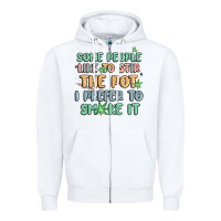 White some people like to stir the pot i prefer to smoke Zipper Hoodie - MaliasSmallBusiness