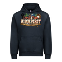 Navy Small town big spirit Baseball Urban Hoodie - HowdyJamesFarm