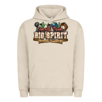 Pigment French Oak Small town big spirit Baseball Urban Hoodie - HowdyJamesFarm