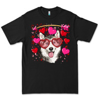 Black Valentine's day husky Premium Tee - RanaPortraitStore