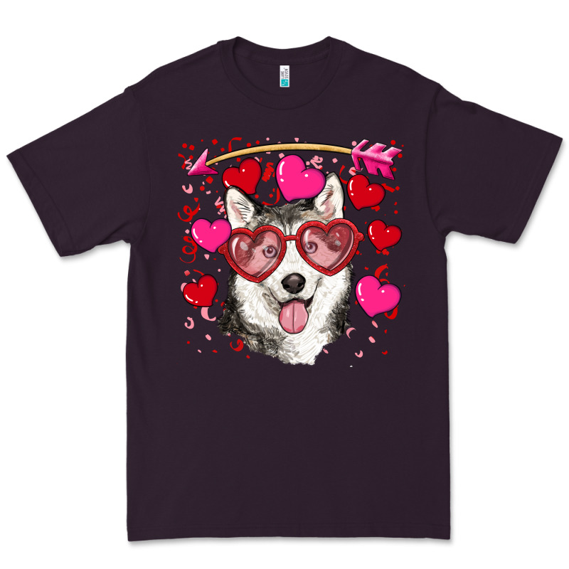 Valentine's Day Husky Premium Tee by RanaPortraitStore | Teevron