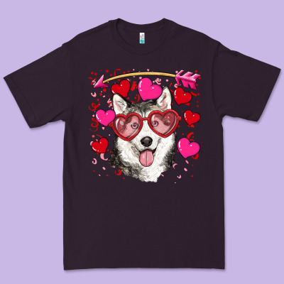 Premium Tee Valentine's day husky