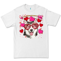 White Valentine's day husky Premium Tee - RanaPortraitStore
