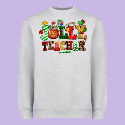Jolly Teacher Heavyweight Sweatshirt Designed By Adodesignshop