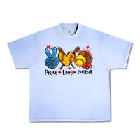 Grape Ice peace love  softball Urban Heavy Tee - AdoDesignShop
