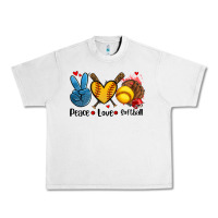 Lunar Rock peace love  softball Urban Heavy Tee - AdoDesignShop