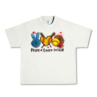 Pistachio peace love  softball Urban Heavy Tee - AdoDesignShop