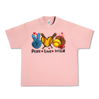 Salmon peace love  softball Urban Heavy Tee - AdoDesignShop
