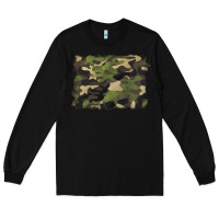 Black camouflage background Long Sleeve Tee - BarkalooDesign