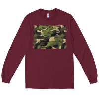 Burgundy camouflage background Long Sleeve Tee - BarkalooDesign