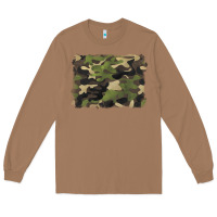 Toasted Coconut camouflage background Long Sleeve Tee - BarkalooDesign