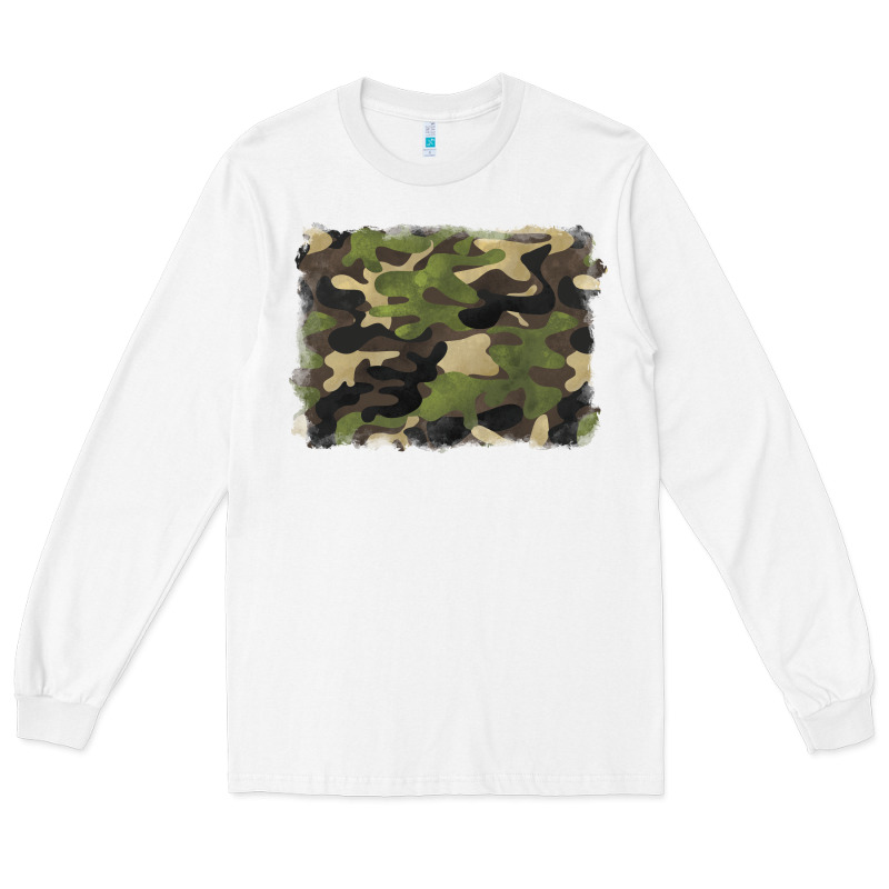Camouflage Background Long Sleeve Tee by BarkalooDesign | Teevron