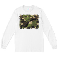 White camouflage background Long Sleeve Tee - BarkalooDesign