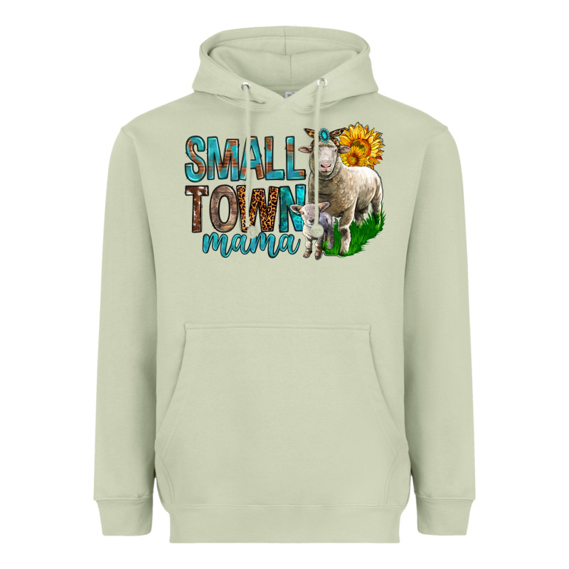 Small Town Mama With Sheeps Heavyweight Hoodie by BundleAndBundleShop | Teevron