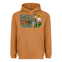 Meerkat Small Town Mama With Sheeps Heavyweight Hoodie - BundleAndBundleShop