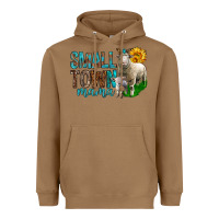 Toasted Coconut Small Town Mama With Sheeps Heavyweight Hoodie - BundleAndBundleShop