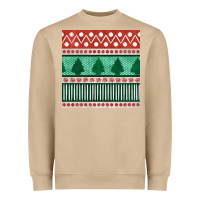 Mushroom christmas trees hand drawn seamless pattern Heavyweight Sweatshirt - BundleAndBundleShop
