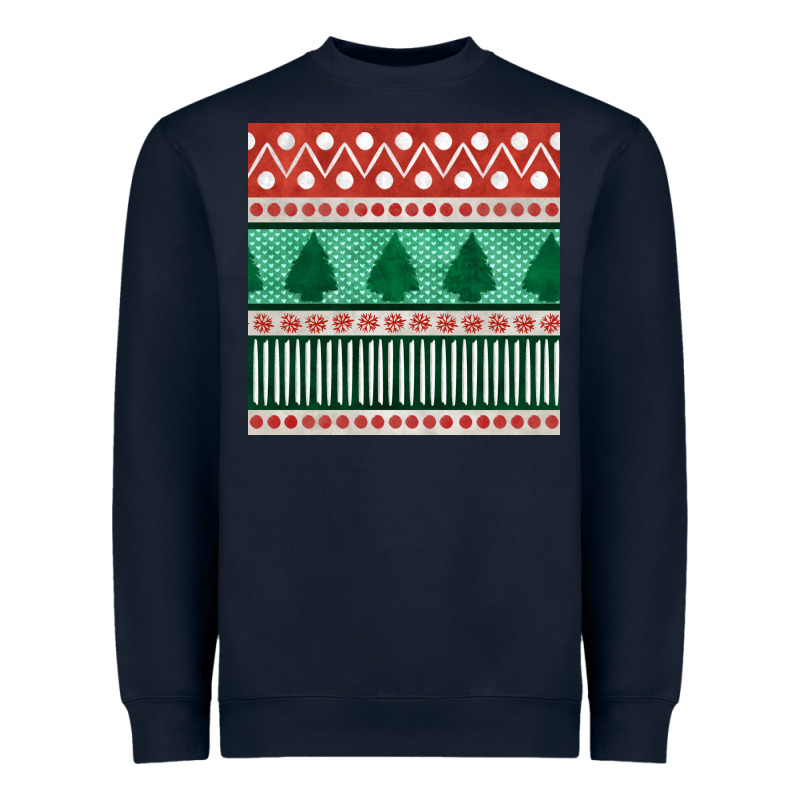 Christmas Trees Hand Drawn Seamless Pattern Heavyweight Sweatshirt by BundleAndBundleShop | Teevron