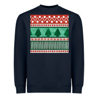 Navy christmas trees hand drawn seamless pattern Heavyweight Sweatshirt - BundleAndBundleShop