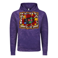 Cloud Purple hockey christmas with lights and stars Vintage Hoodie - FaDigitalArtStudio