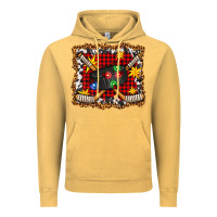 Vintage Mustard hockey christmas with lights and stars Vintage Hoodie - FaDigitalArtStudio