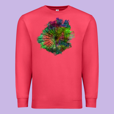 Halloween Spider Web For Patches Premium Sweatshirt Designed By Bundleandbundleshop