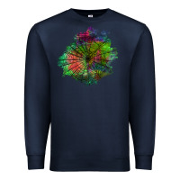 Navy halloween spider web for patches Premium Sweatshirt - BundleAndBundleShop