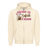 Sandshell running on caffeine & chaos Zipper Hoodie - MaliasSmallBusiness