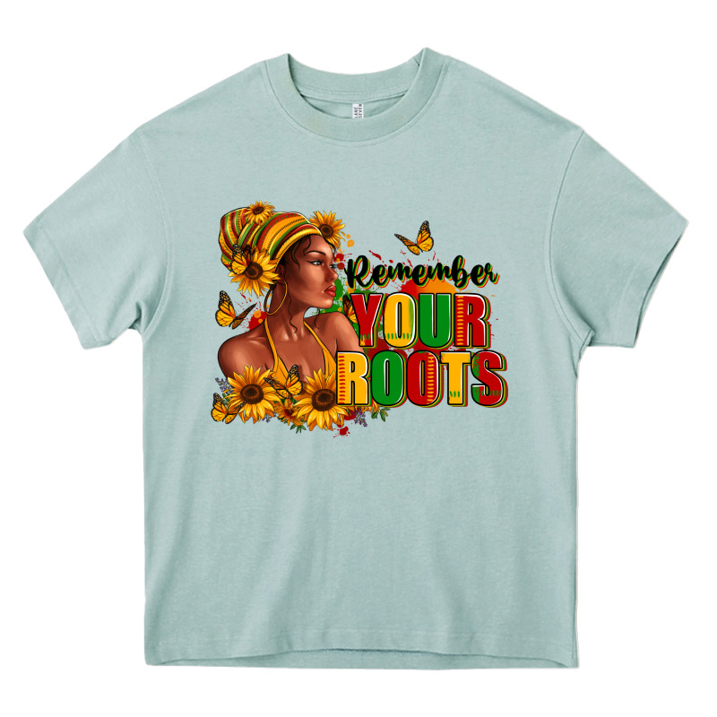 Remember Your Roots Afro American Heavy Core Tee by RanaPortraitStore | Teevron