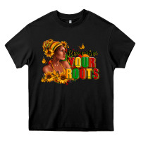Black Remember your roots Afro American Heavy Core Tee - RanaPortraitStore